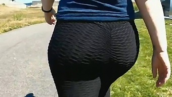 Public Playtime With A Busty Milf In Leggings