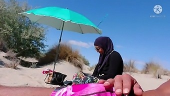 Surprised Muslim At The Beach By Exposing My Penis!