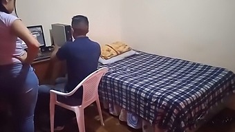 My Stepsister Doesn'T Allow Me To Play My Video Games: Our Stepmother Separates Us From The Computer And I Have Sex With My Stepsister While She Is Unaware, We Narrowly Escape Getting Caught