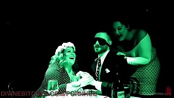 Two Stunning Curvy Women Dominate Their Submissive Partner In A Bondage Threesome