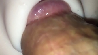 A Straight Man With A Big Cock Pleasuring Himself With A Sex Toy