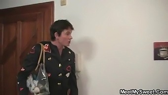 Old Man Steps In For A Family Threesome With A Young Teen
