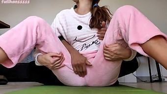 Part 2: Watch Her Step Sister Get Turned On By Her Teasing Pajamas And Wet Pussy