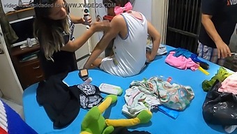 A Mature Woman Helps Her Daughter Prepare For Her First Performance