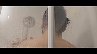 Mature Friends Share Intimate Moments In The Shower