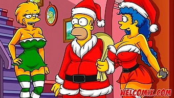 A Christmas Surprise: Giving His Spouse To Homeless People! The Simpsons Hentai With A Twist
