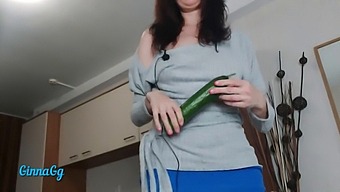Female Ejaculation From Cucumber Insertion And Intense Fisting