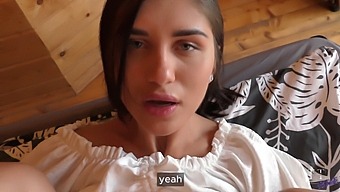 Amateur Teen Gets Trained In Rough Sex By Big Dick Stud