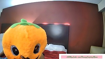 Fake Honey'S Cosplay Adventure With Mr.Pumpkin And Princess In Part 1