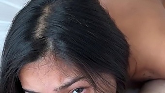 Asian Babe Gets Double Penetration With Cum And Dick In Her Holes