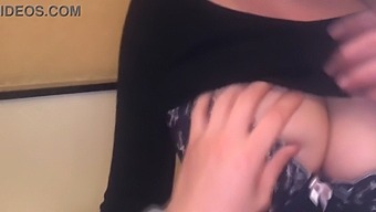 Japanese Teen With Large Breasts Receives Breast Stimulation