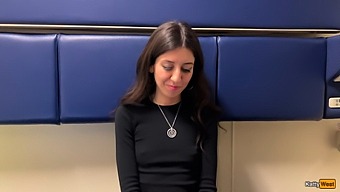 Gorgeous Model Engages In Sexual Acts On A Train For Financial Gain