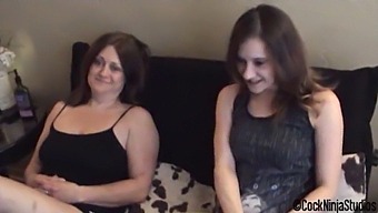 Stepmom And Step Sister Seduce Step Son For Punishment Fuck Session