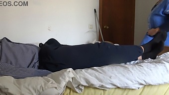 A Muslim Housemaid Is Shocked By The Size Of A French Man'S Large Black Penis