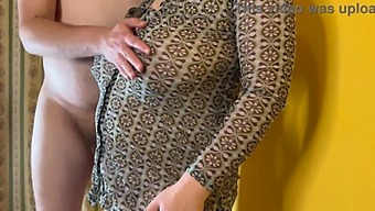 A Busty Married Woman With A Shaved Vagina Allows Me To Ejaculate Inside Her, Potentially Leading To Pregnancy - Viewed From The Side