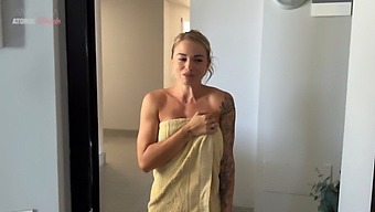 The Blonde Slut Next Door Gets A Deep Throat Surprise