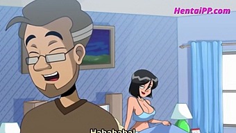 Stepson Gets Help From His Busty Mommy To Climax In This Cartoon Porn.